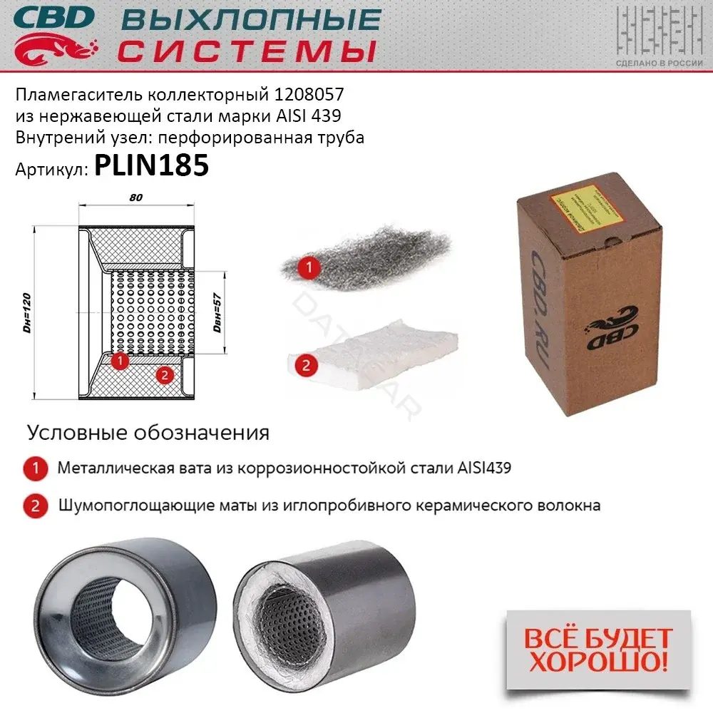 Пламегаситель CBD PLIN185