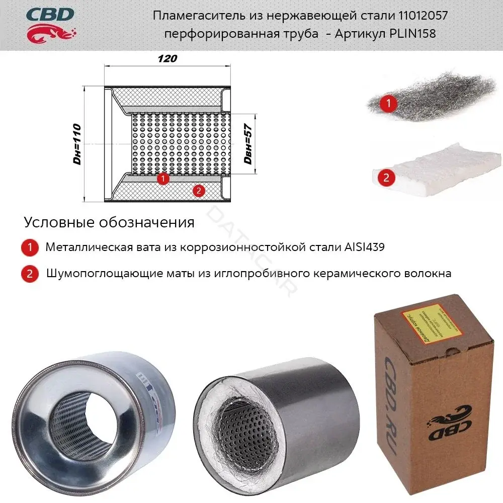 Пламегаситель CBD PLIN158