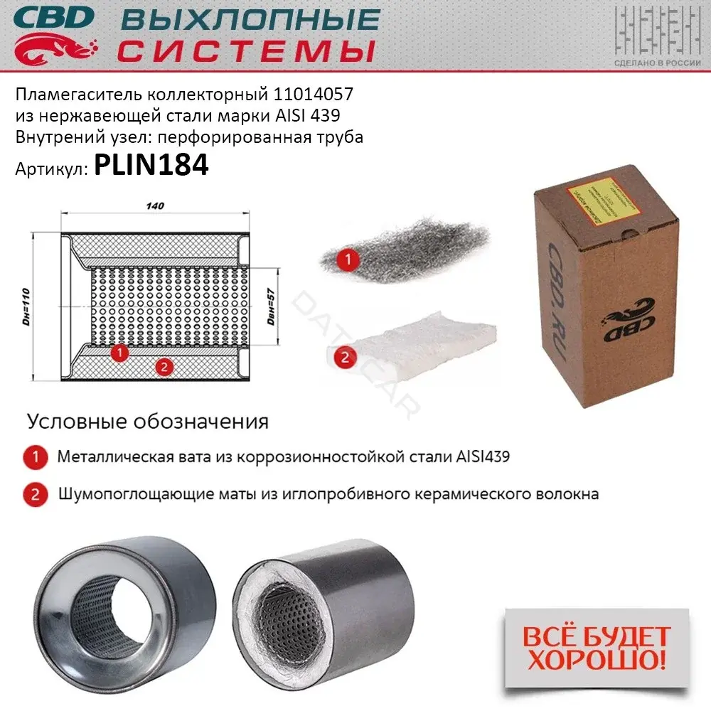 Пламегаситель CBD PLIN184