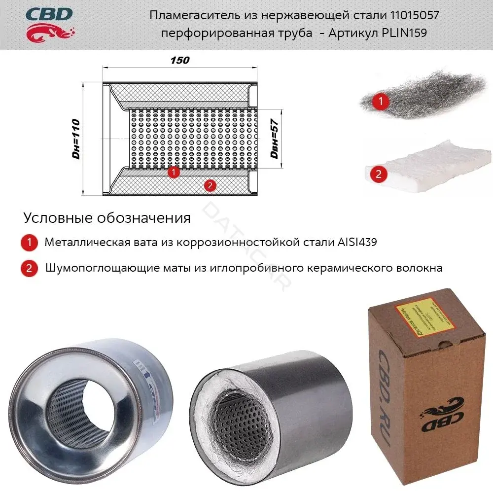 Пламегаситель CBD PLIN159