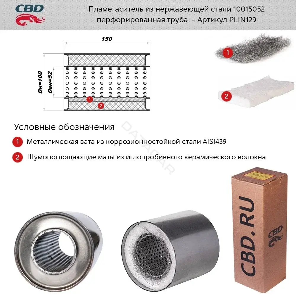 Пламегаситель CBD PLIN129