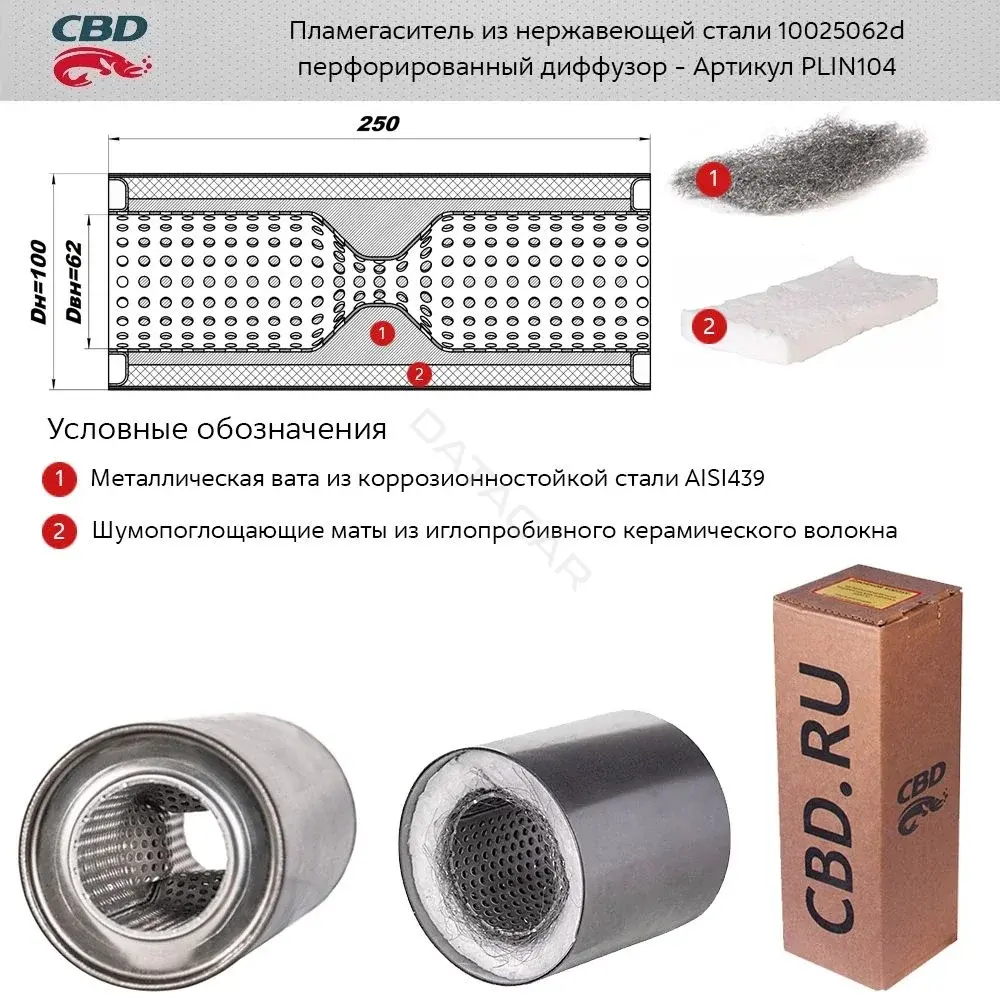 Пламегаситель CBD PLIN104