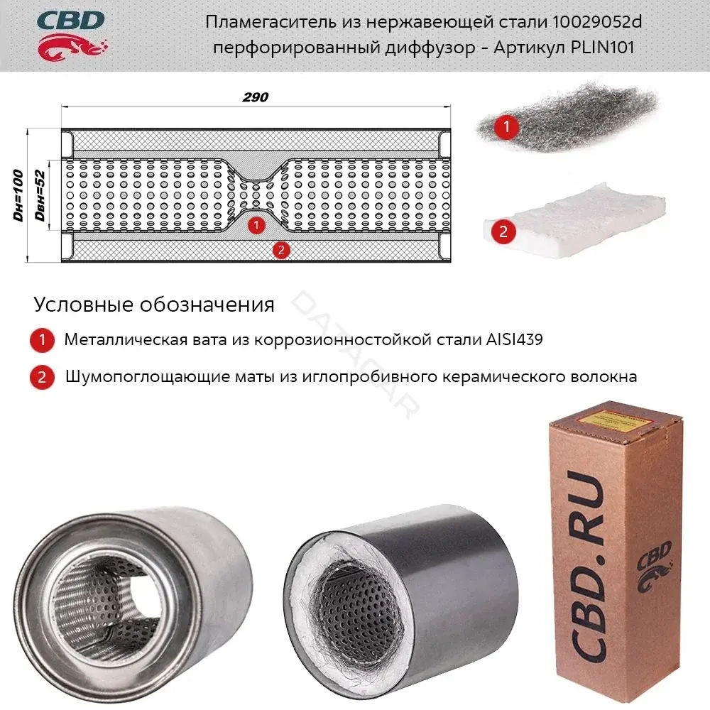 Пламегаситель CBD PLIN101