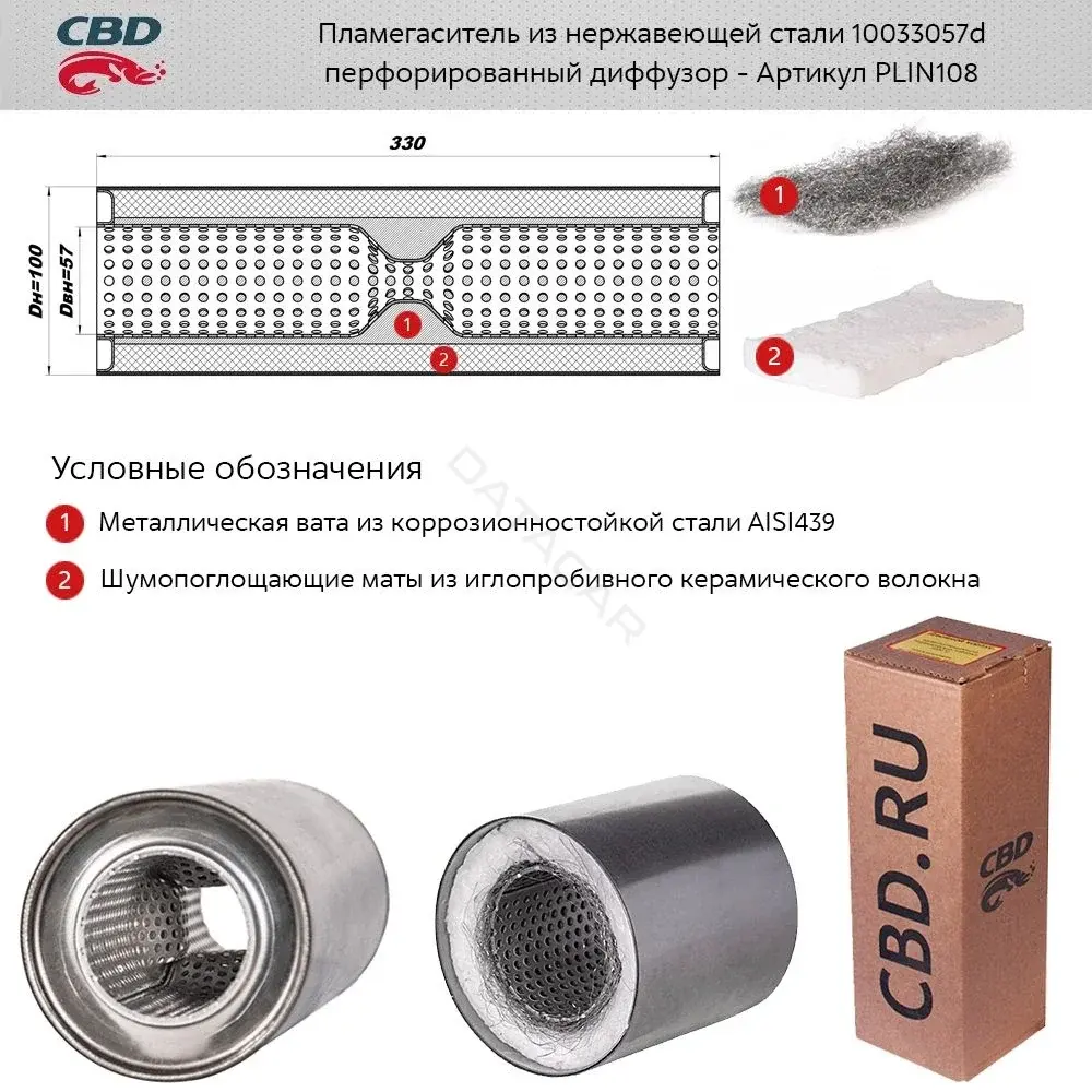 Пламегаситель CBD PLIN108