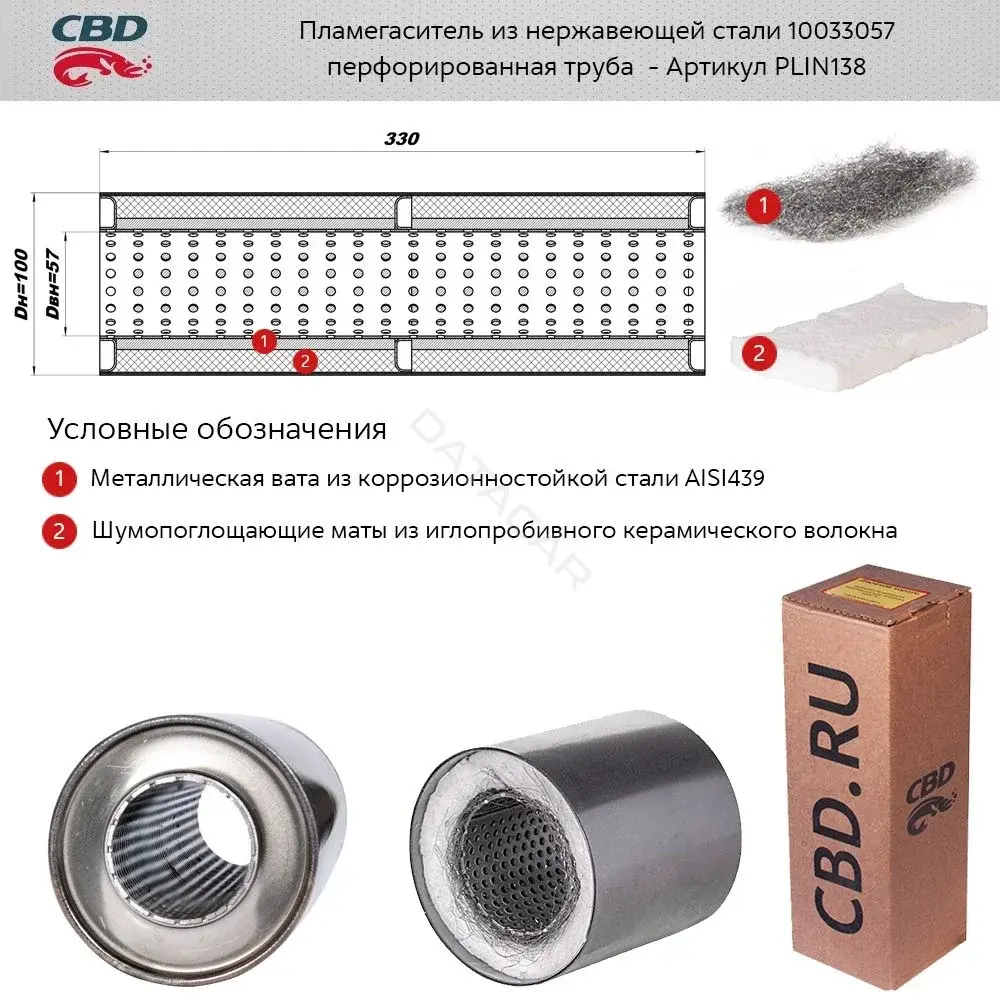 Пламегаситель CBD PLIN138