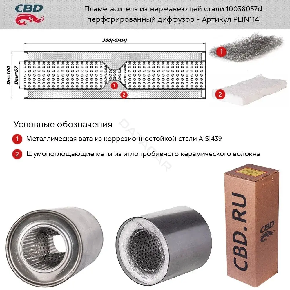 Пламегаситель CBD PLIN114