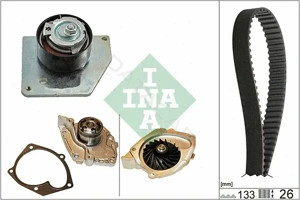 Комплект ГРМ с помпой INA 530057930