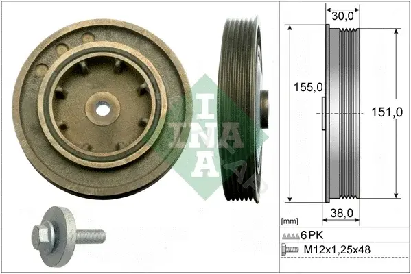 Шкив коленвала INA 544010120