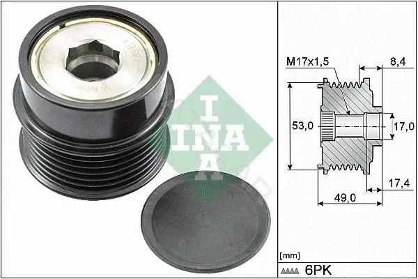 Шкив генератора INA 535028110
