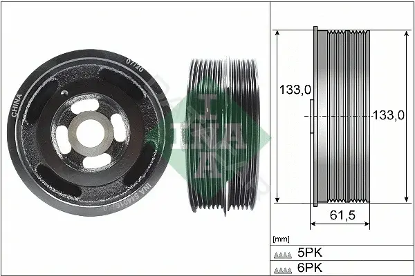 Шкив коленвала INA 544016710