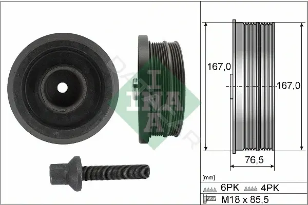Шкив коленвала INA 544008220