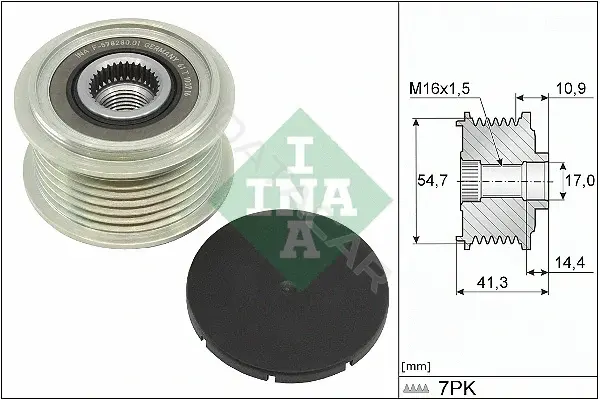 Шкив генератора INA 535035110