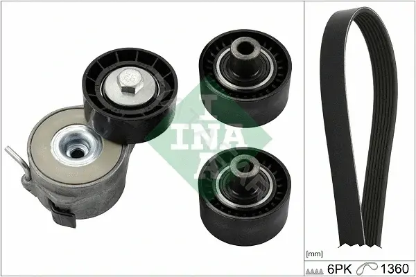 Комплект ручейкового ремня INA 529040410