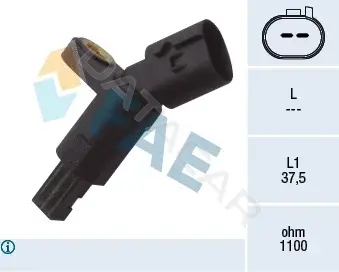 Датчик АБС FAE 78016