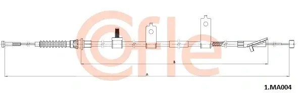 Трос ручника COFLE/TELCO 92.1.MA004
