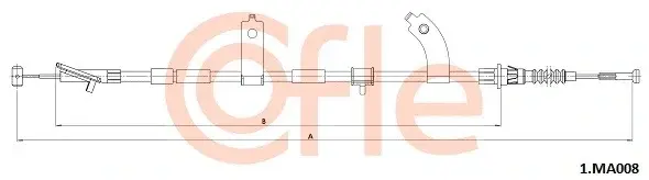 Трос ручника COFLE/TELCO 92.1.MA008