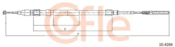Трос ручника COFLE/TELCO 92.10.4266