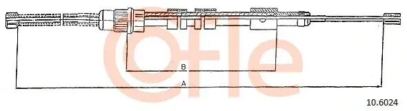 Трос ручника COFLE/TELCO 92.10.6024