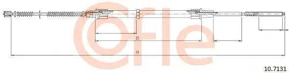 Трос ручника COFLE/TELCO 92.10.7131