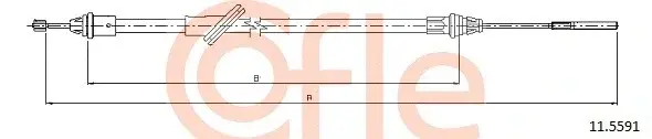 Трос ручника COFLE/TELCO 92.11.5591