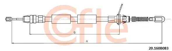Трос ручника COFLE/TELCO 92.20.160B083