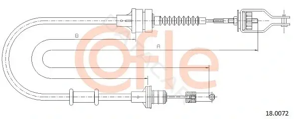 Трос сцепления COFLE/TELCO 92.18.0072