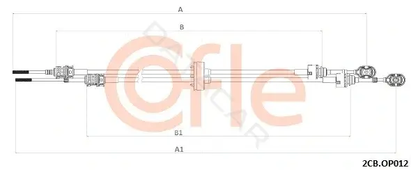Трос КПП COFLE/TELCO 92.2CB.OP012