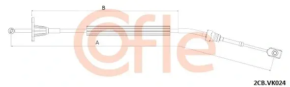 Трос КПП COFLE/TELCO 92.2CB.VK024