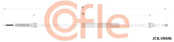 Трос КПП COFLE/TELCO 92.2CB.VK046