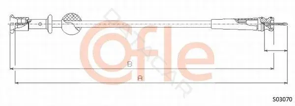 Трос спидометра COFLE/TELCO 92.S03070