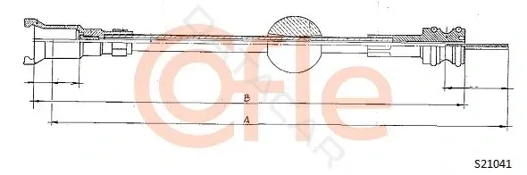 Трос спидометра COFLE/TELCO 92.S21041