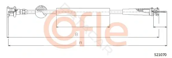 Трос спидометра COFLE/TELCO 92.S21070