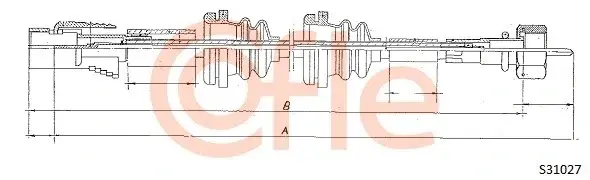 Трос спидометра COFLE/TELCO 92.S31027