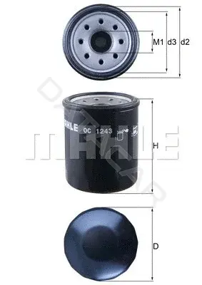 Масляный фильтр KNECHT/MAHLE OC1243