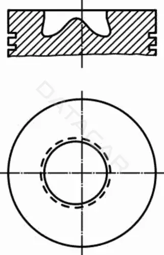 Поршень двигателя KNECHT/MAHLE 0028100