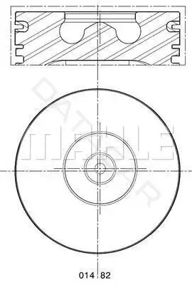 Поршень двигателя KNECHT/MAHLE 0148202