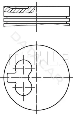 Поршень двигателя KNECHT/MAHLE 0298212