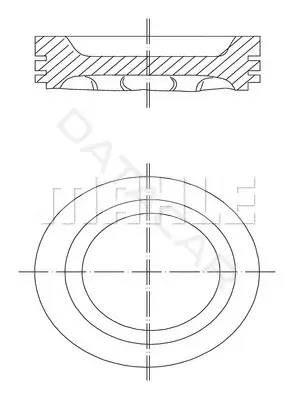 Поршень двигателя KNECHT/MAHLE 0303400