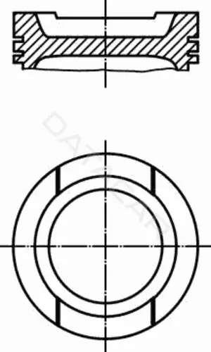 Поршень двигателя KNECHT/MAHLE 0309200