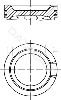 Поршень двигателя KNECHT/MAHLE 0331601