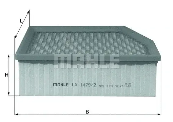 Воздушный фильтр KNECHT/MAHLE LX1479/2