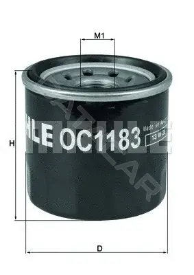 Масляный фильтр KNECHT/MAHLE OC1183