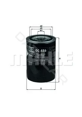 Масляный фильтр KNECHT/MAHLE OC486