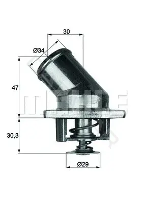 Термостат KNECHT/MAHLE TI392