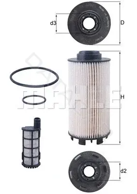 Топливный фильтр KNECHT/MAHLE KX403/1KIT