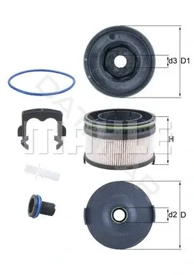 Топливный фильтр KNECHT/MAHLE KX568KIT