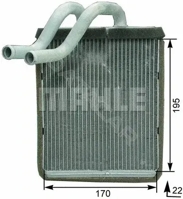 Радиатор печки KNECHT/MAHLE AH179000P