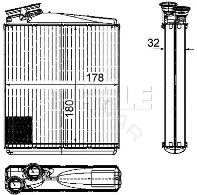 Радиатор печки KNECHT/MAHLE AH192000P
