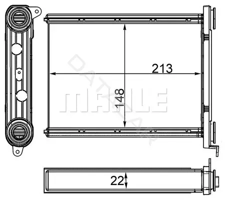 Радиатор печки KNECHT/MAHLE AH259000S