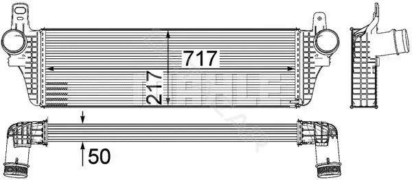 Интеркулер KNECHT/MAHLE CI242000P